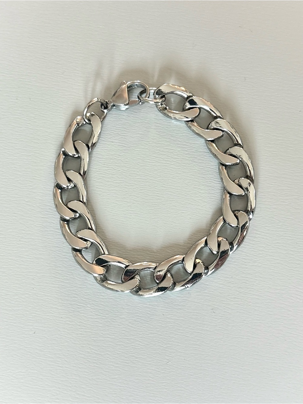 Stainless Steel Cuban Link Chain Bracelet